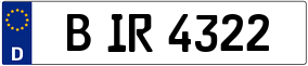 Trailer License Plate